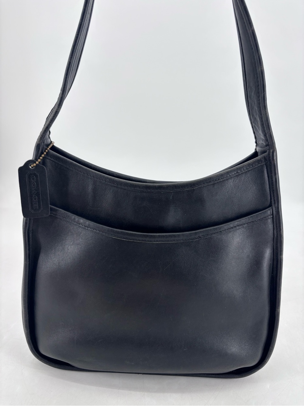 Coach Ergo 9047 Vintage 90s Leather Made In Mexico Compartment Hobo Bucket Bag - Picture 1 of 16